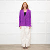 Me + Em Purple Straight Fit Blazer