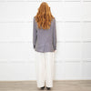 Anine Bing Black & White Fishbone Blazer
