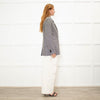 Anine Bing Black & White Fishbone Blazer