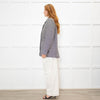 Anine Bing Black & White Fishbone Blazer