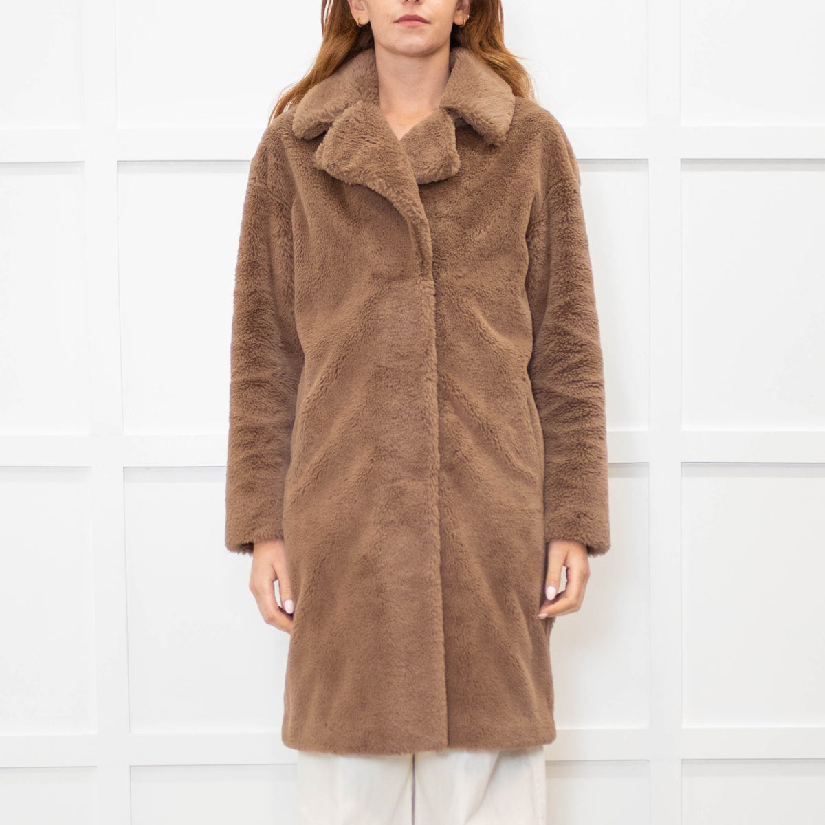 Stand Studio Brown Teddy Coat