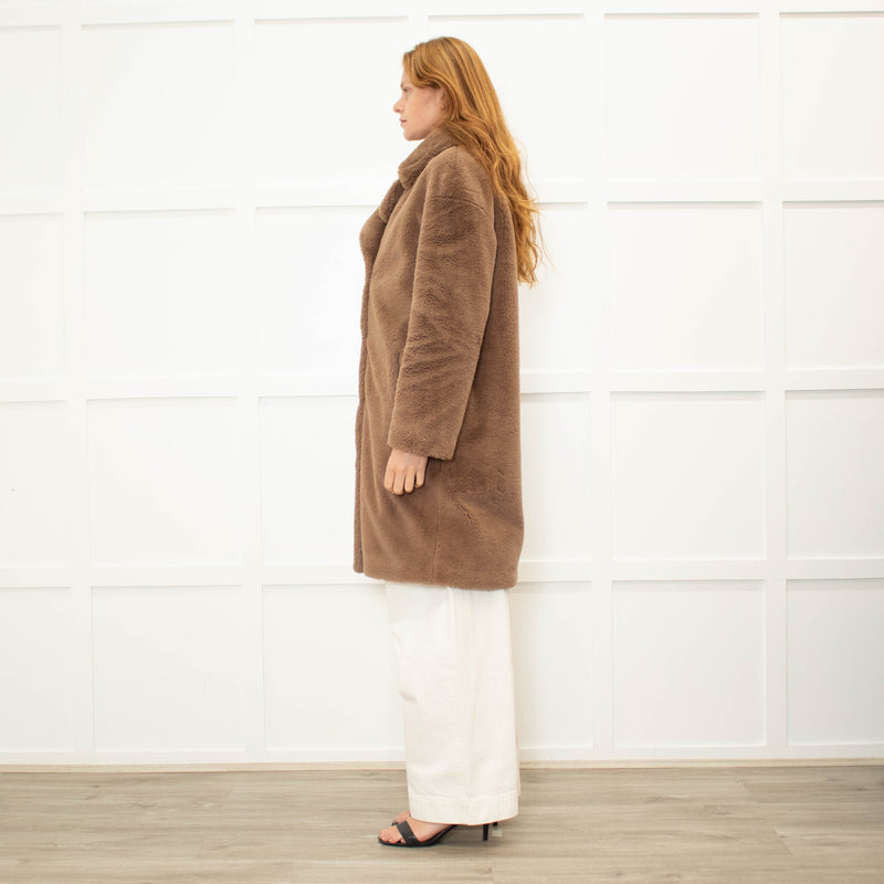 Stand Studio Brown Teddy Coat