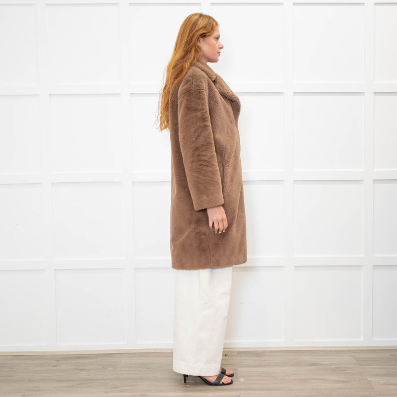 Stand Studio Brown Teddy Coat