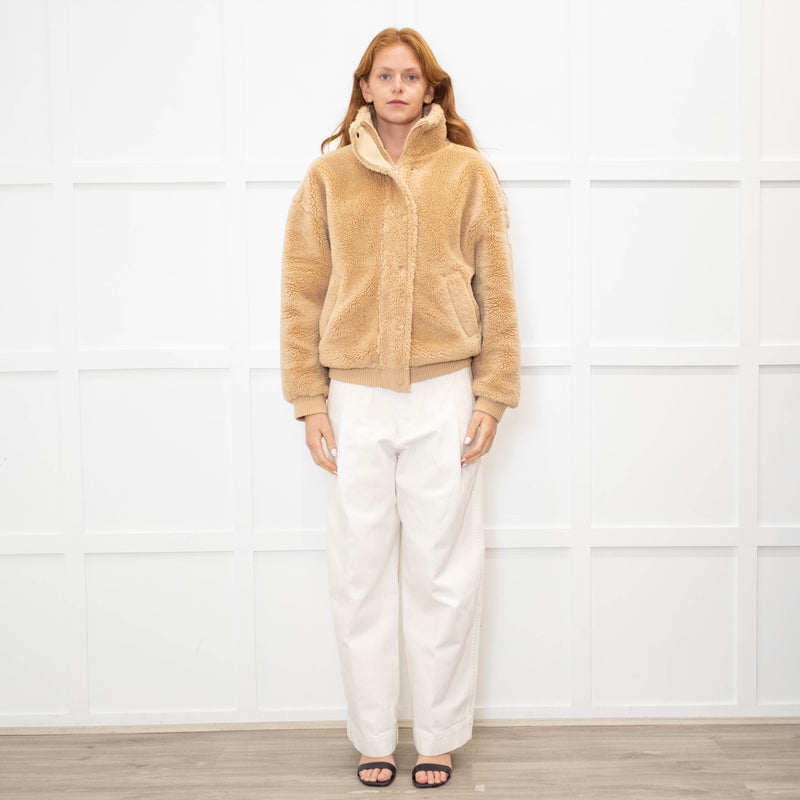 ALO Yoga Beige Sherpa Jacket