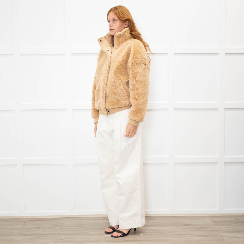 ALO Yoga Beige Sherpa Jacket
