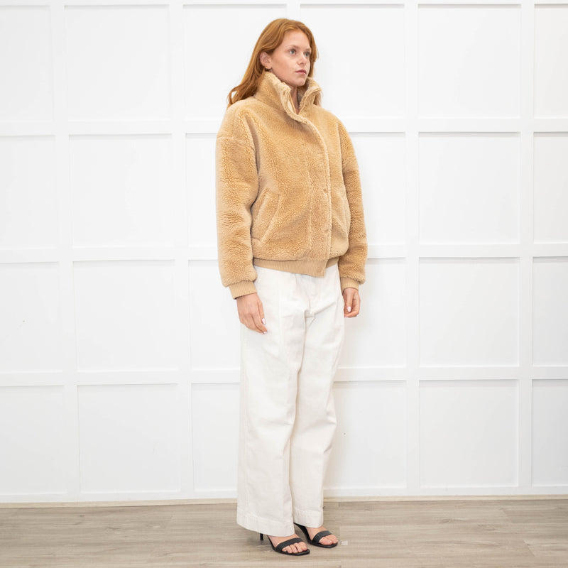 ALO Yoga Beige Sherpa Jacket