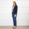 Saint Laurent Navy Blue Wool Tailored Blazer