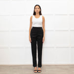 Weekend Max Mara Black Fine Wool Slim Leg Trousers