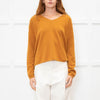 Luisa Cerano Brown Cashmere V Neck Sweater