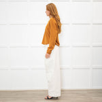 Luisa Cerano Brown Cashmere V Neck Sweater