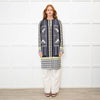 Etro Black, Yellow & White Patterned Shift Coat