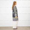 Etro Black, Yellow & White Patterned Shift Coat
