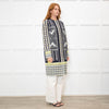 Etro Black, Yellow & White Patterned Shift Coat
