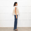 Me + Em Cream Reversible Shearling Gilet