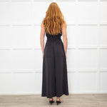 Me + Em Black Zip Front Patch Pocket Jumpsuit