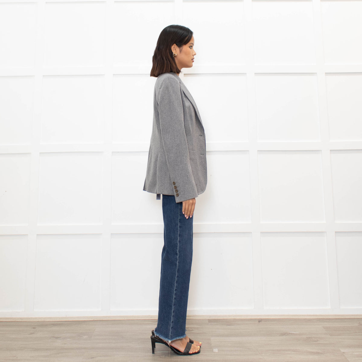 See By Chloe Grey Single Breasted Blazer
