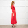 Ghost Red Button Front Tea Dress
