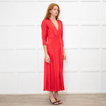 Ghost Red Button Front Tea Dress
