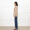 Tods Beige Short Trench Coat With Belt