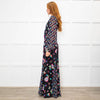 Diane Von Furstenberg Black Multi Colour Print Belted Maxi Dress