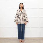 Claudie Pierlot Palm Print Wrap Cardigan