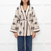 Claudie Pierlot Palm Print Wrap Cardigan