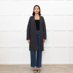 The White Company Charcoal Buttonless Cardigan