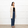 World of Nomads Beige Cashmere/Angora Mix Long Cardigan