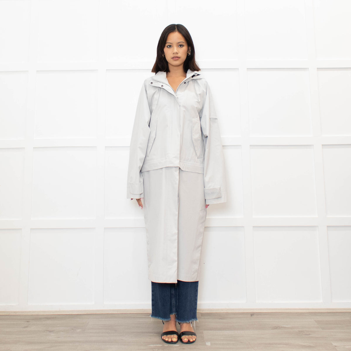Max Mara Leisure Pale Grey Smart Active Coat