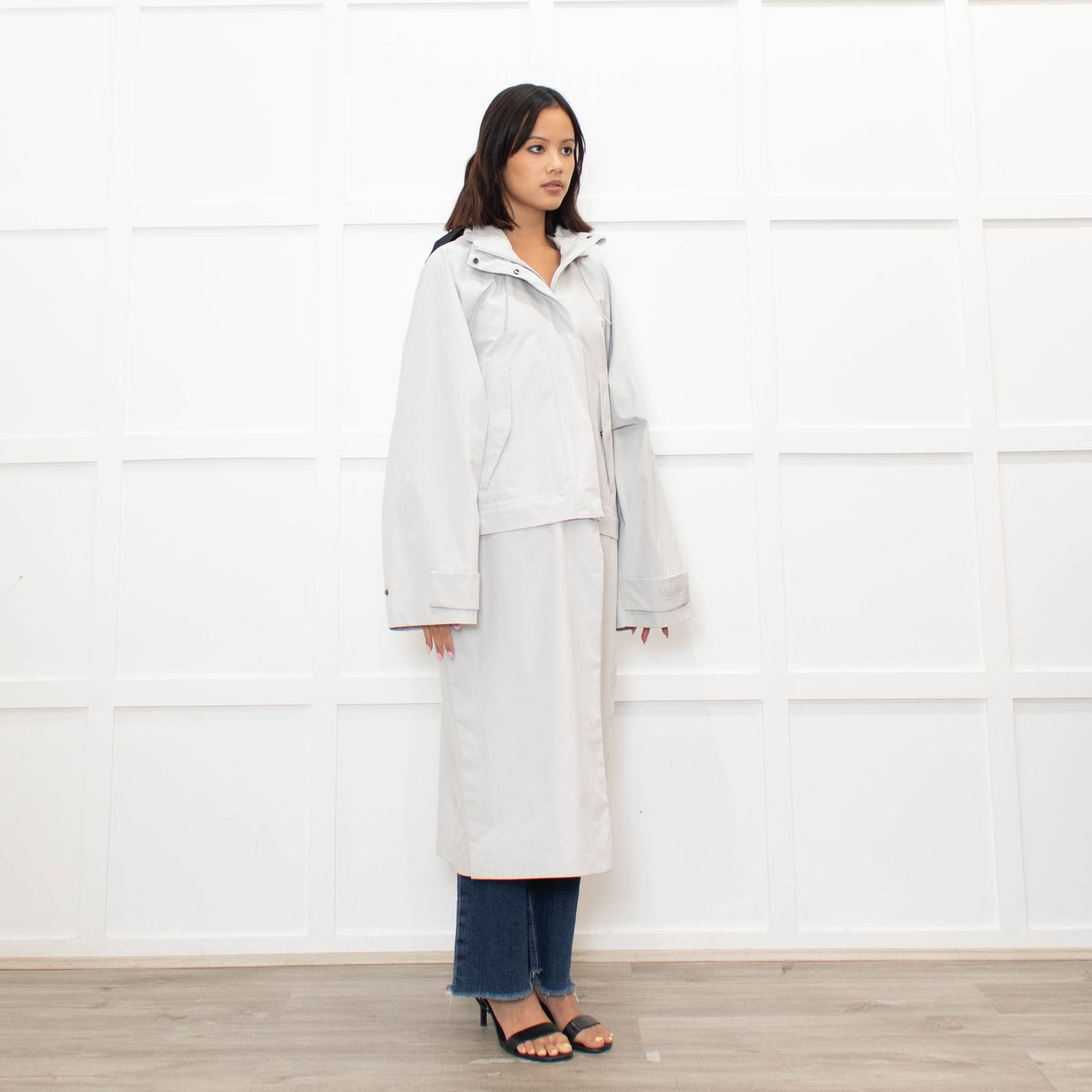 Max Mara Leisure Pale Grey Smart Active Coat