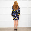 Diane Von Furstenberg Black Orange Blue Long Sleeve Tunic Dress