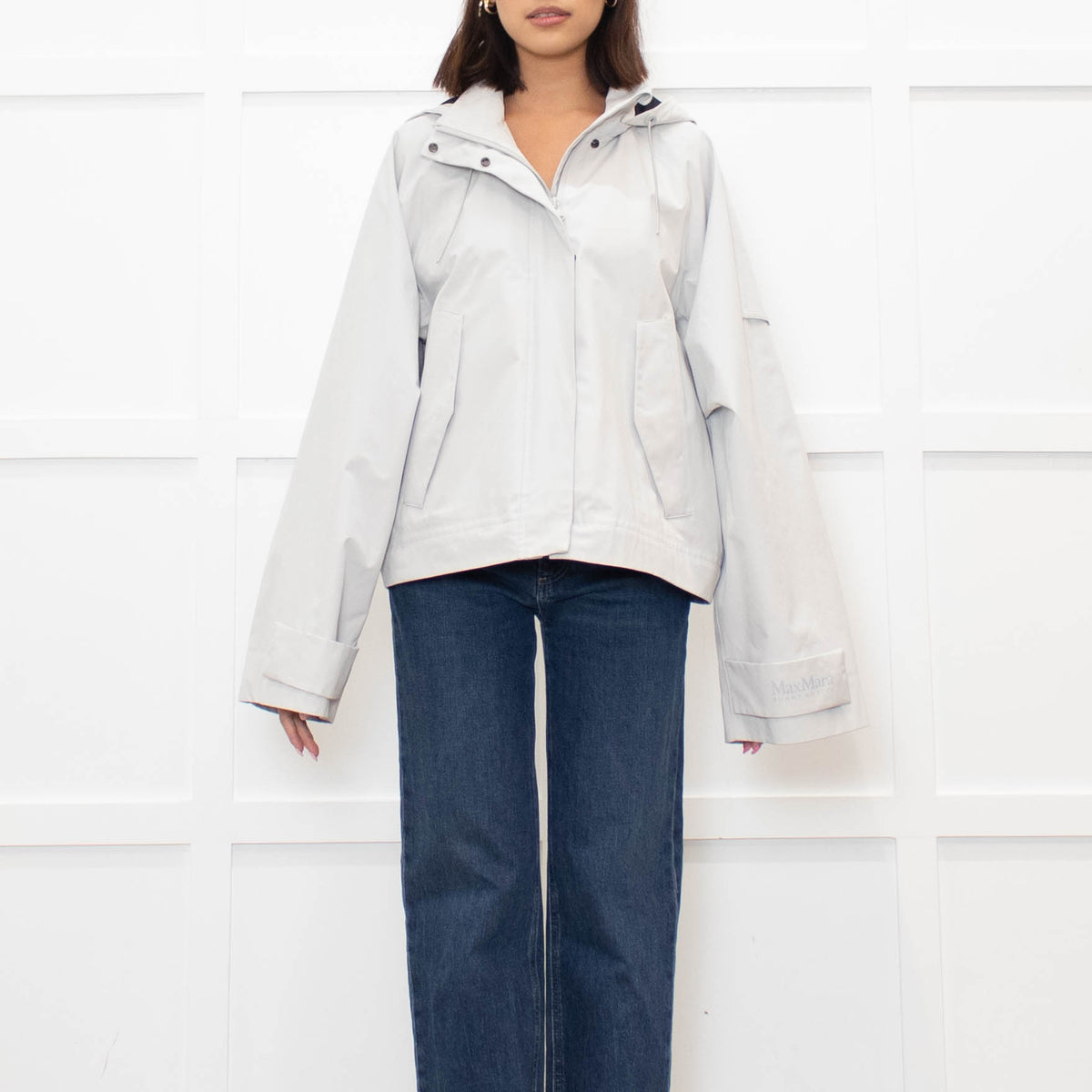 Max Mara Leisure Pale Grey Smart Active Coat