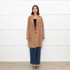 MaxMara Cucito A Mano Beige Wool Mix Short Coat
