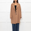 MaxMara Cucito A Mano Beige Wool Mix Short Coat