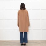MaxMara Cucito A Mano Beige Wool Mix Short Coat