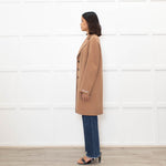MaxMara Cucito A Mano Beige Wool Mix Short Coat