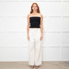 Soeur Cream Devy Tailored White Jeans