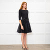 Maje Black Sequinned Fit And Flare Short Dress