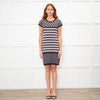 Weekend Max Mara Black Beige Sleeveless Knit Dress