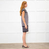 Weekend Max Mara Black Beige Sleeveless Knit Dress