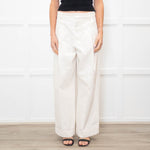 Soeur Cream Devy Tailored White Jeans