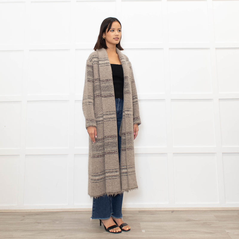 Isabel Marant Etoile Brown Woven Wool Coat