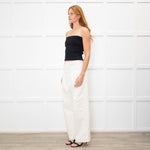 Soeur Cream Devy Tailored White Jeans