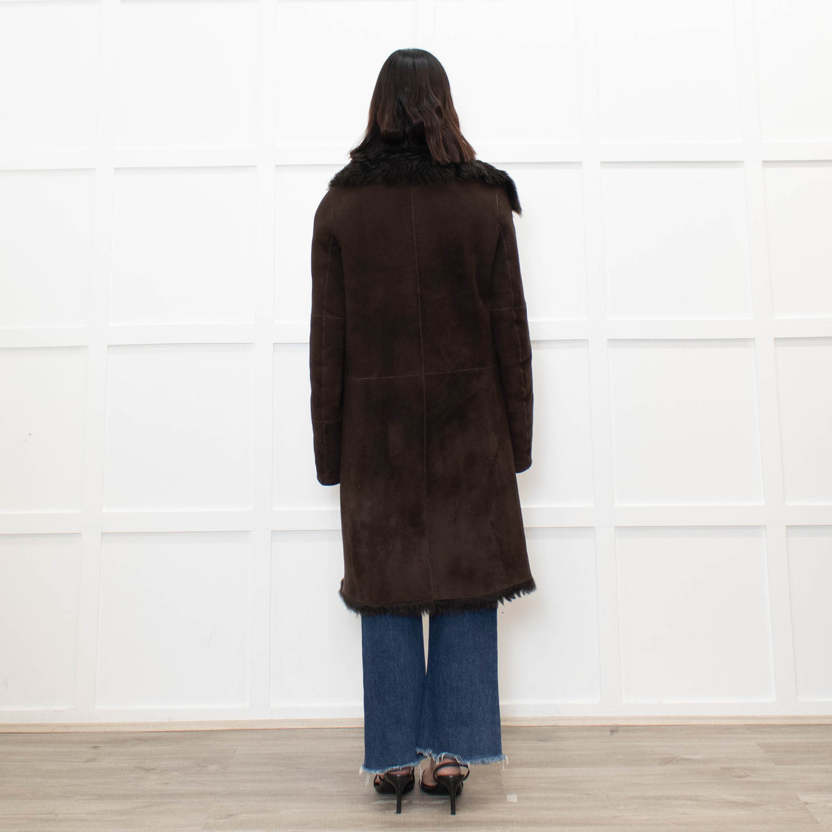 Joseph Brown Shearling Coat