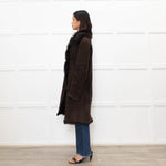 Joseph Brown Shearling Coat
