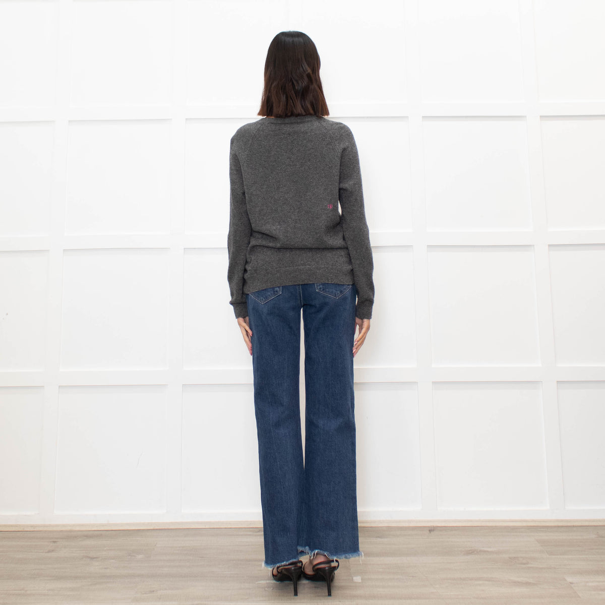 Chinti & Parker 'Deja Vu' Grey Wool Mix Jumper