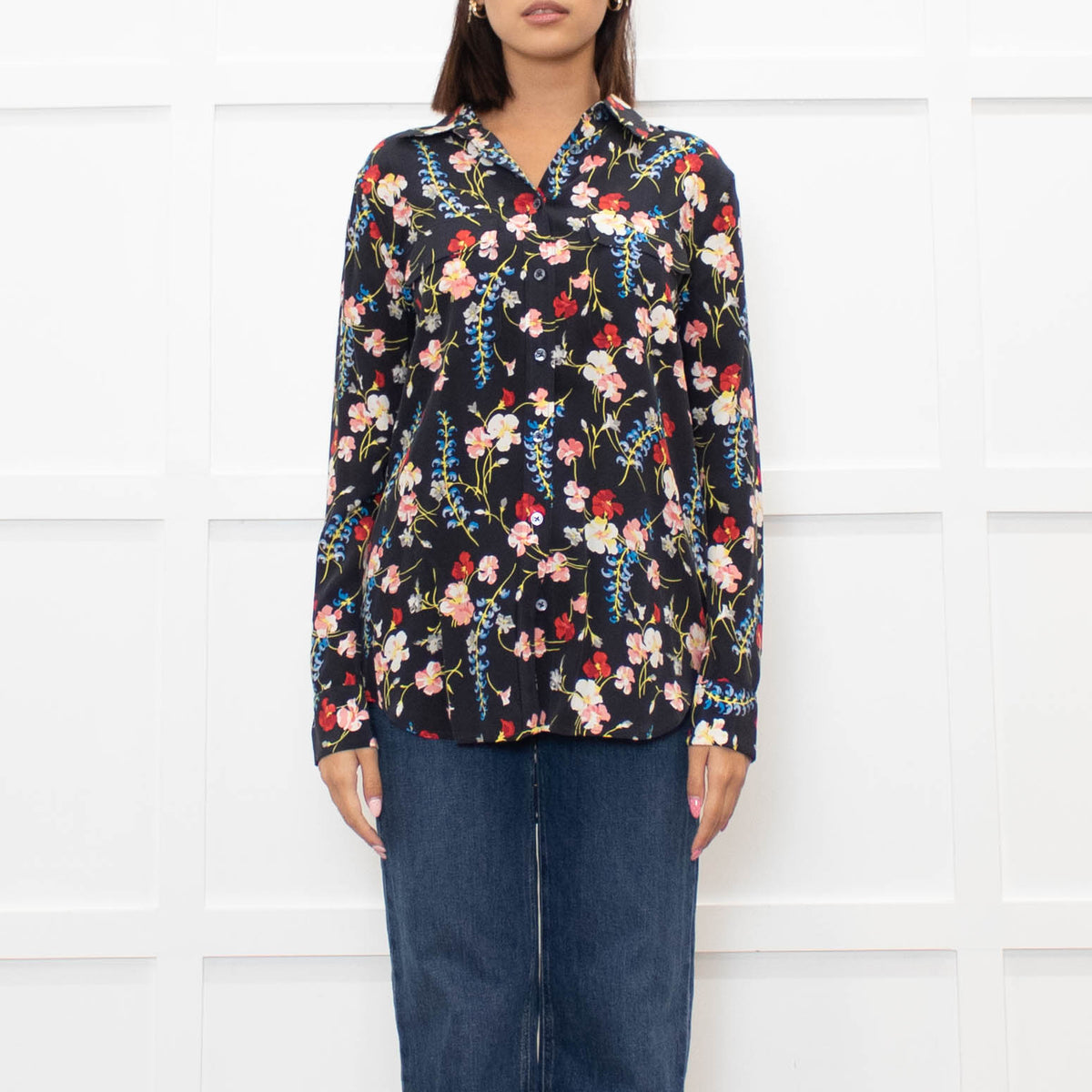 Equipment Multicoloured Floral Blouse