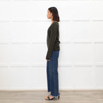 Zadig & Voltaire Dark Green Merino Wool Jumper With Embellishment on Back
