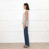 Vince Grey Satin Sleeveless Tank Top