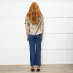 Vera Wang Metallic Short Sleeve Jacket